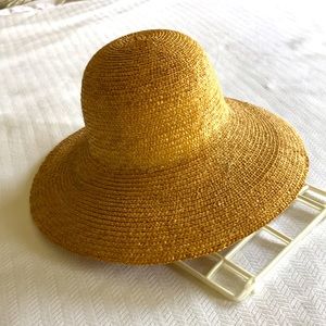 Vintage Straw “Flower Pot” style Hat